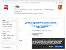 Tablet Screenshot of bip.spzozwszjs.wrotapodlasia.pl