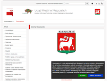 Tablet Screenshot of bip.um.kleszczele.wrotapodlasia.pl